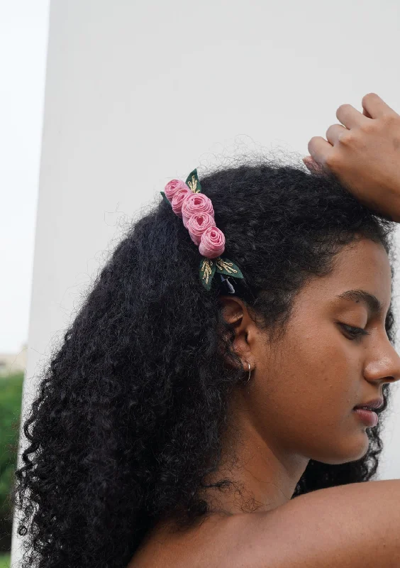 braided headbands for boho looks -Bounty Floral Claw Clip