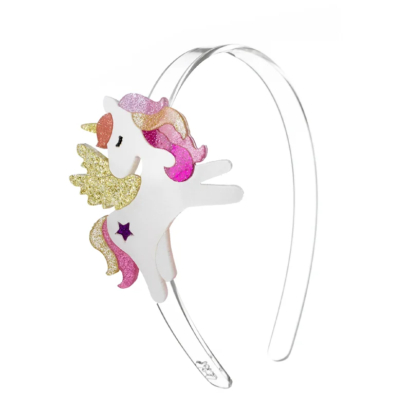 oversized velvet hairbands for a bold statement -Winged Unicorn Headbands