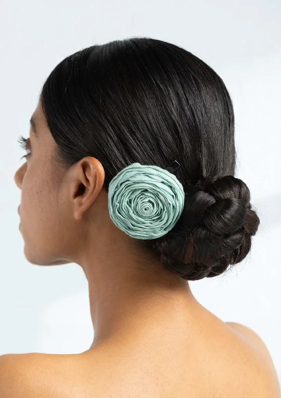 simple hair clips for casual looks -Flora Floral Accessory