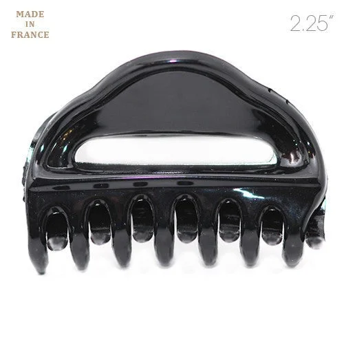 best hair clips for thick hair -French Black Plastic Open Hair Claw