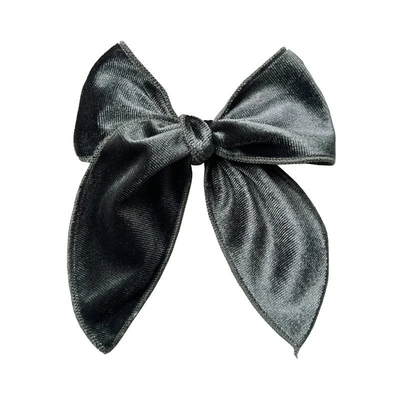 fashionable hair clips for modern styles -GRAY SAILOR BOW