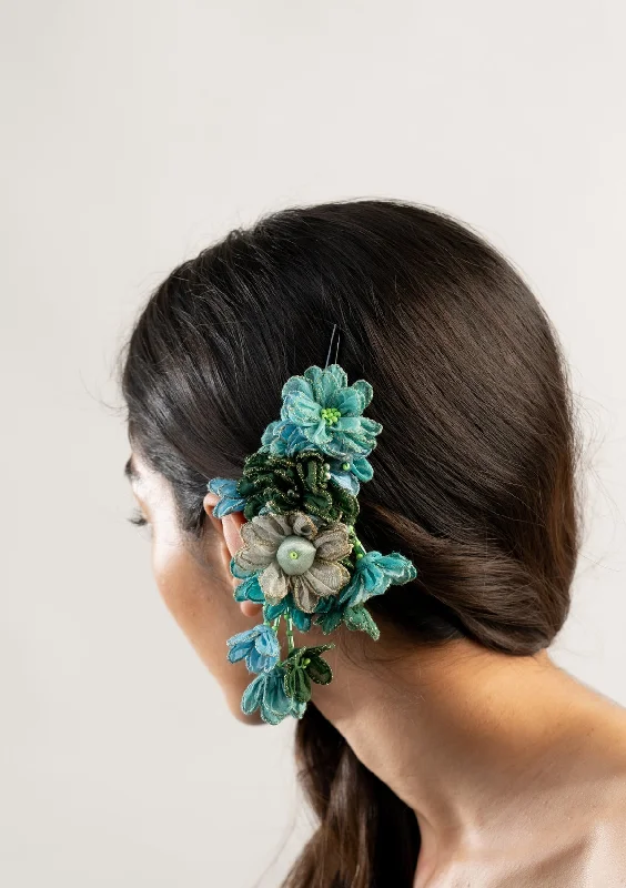 luxury hairbands for high-fashion looks -Kokum Floral Claw Clip