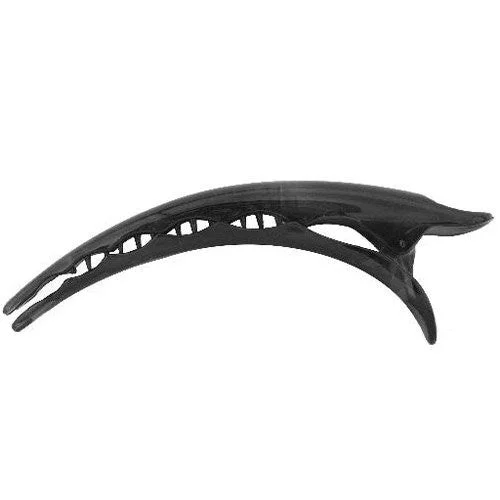 vintage hairbands for timeless beauty -Black Large Shark (Concord) Salon Beak Clip Black - 1 piece