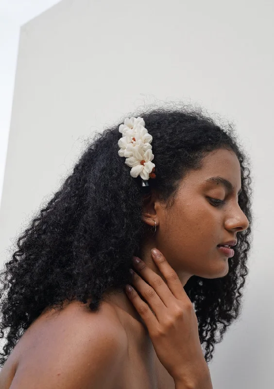 wedding hair accessories for the bride -Malar Floral Claw Clip