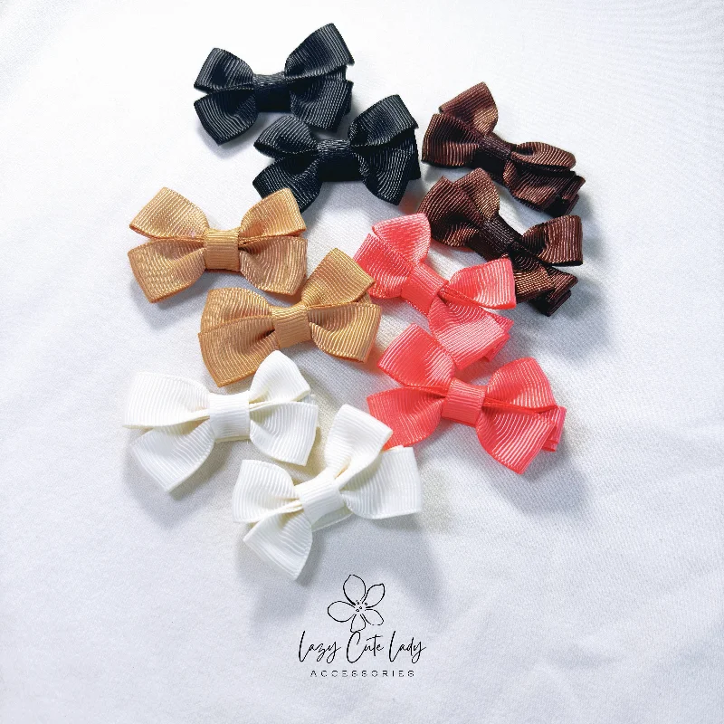 cute hair accessories for little girls -Mini Bow Hair Clips Set – Cute and Versatile Hair Accessory(2 Inches)