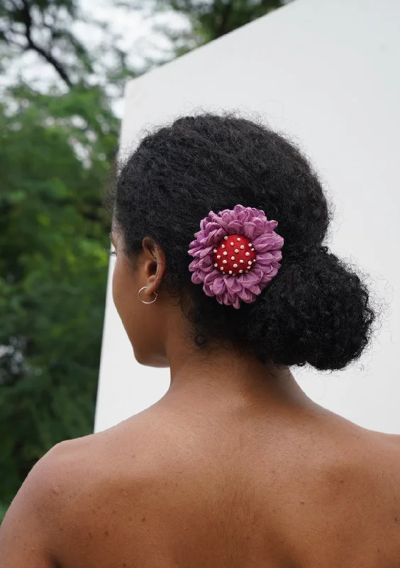 rhinestone hairpins for fancy events -Rosalyn Floral Clip