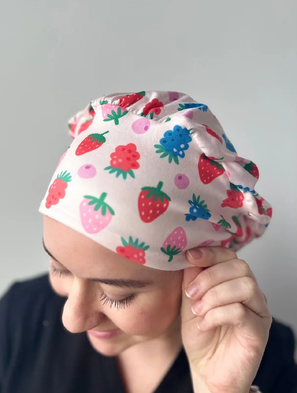 colorful hair clips for kids -Scrub Hat - Berries