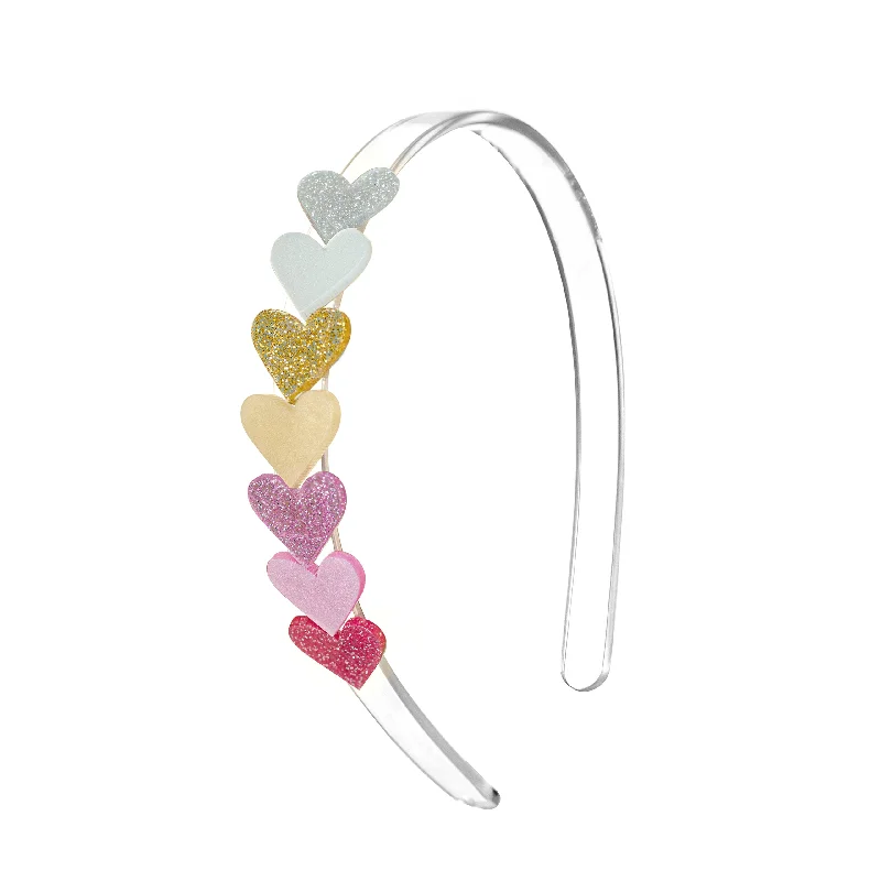 colorful hairpins for a playful touch -Centipede Heart Pearl Shades Headband - VAL