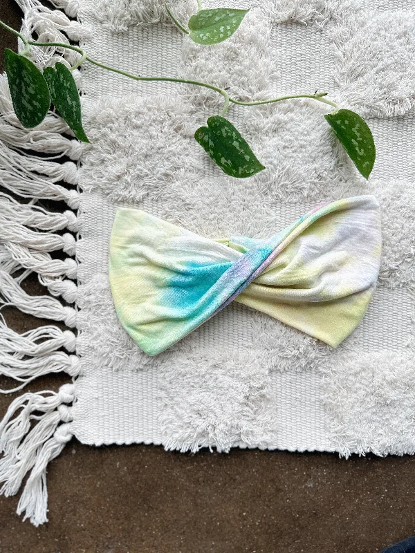 wedding-worthy hair accessories for bridesmaids -Wideband™ - Pastel Tie Dye