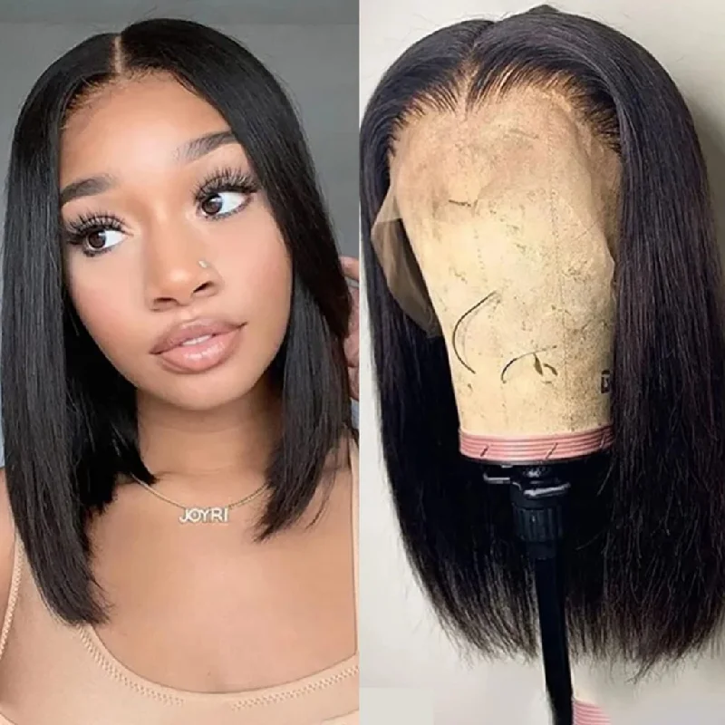 wig stands for safe wig storage -10A Brazilian Bob Wig Straight 13x4 13x6 Lace Front Bob Wig 4x4 5x5 Lace Closure Short Hair Wigs