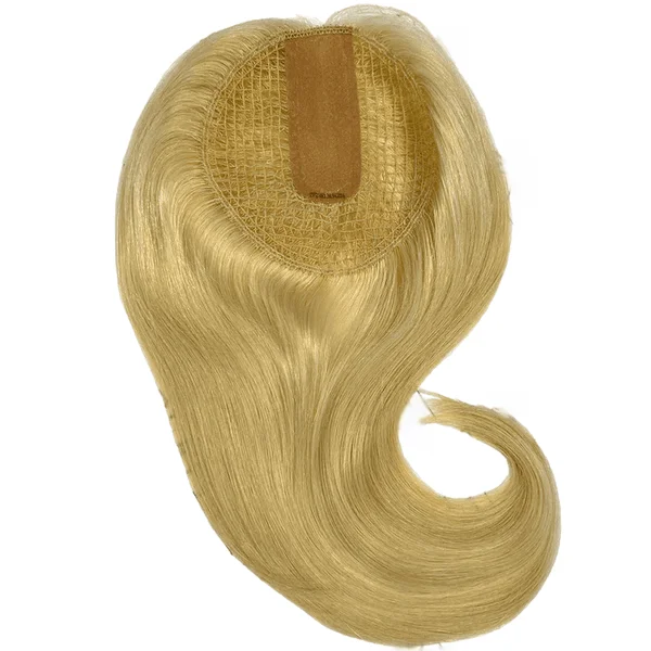 14-18inch 613# Blonde Color Fish Net Silk Base Virgin Human Hair Topper