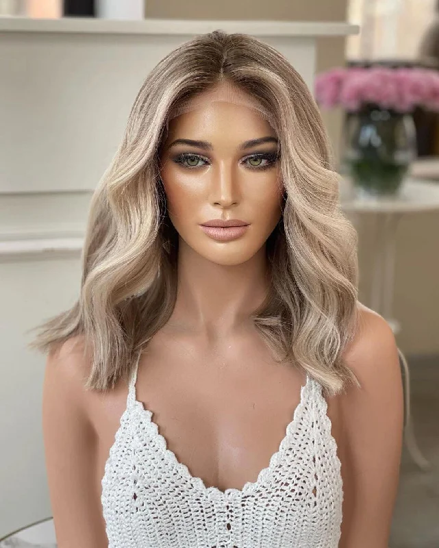 Brown with Blonde Highlights