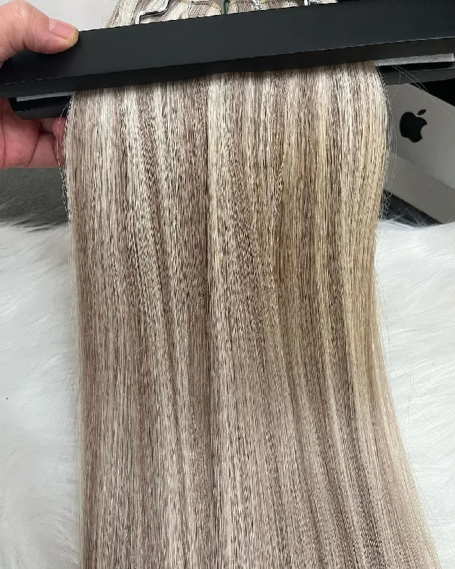 14-24inch P18A/1001 Highlight Blonde Genius Hair Weft Virgin Human Hair Extensions