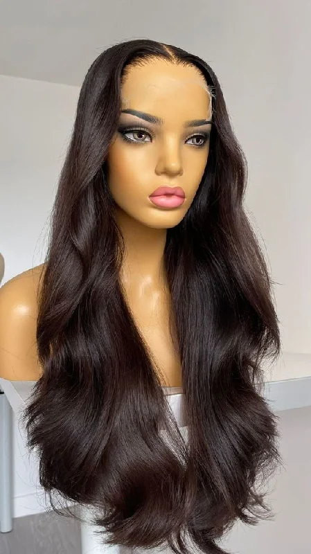 16-24inch Dark Dirty Blonde | Black Body Wave 13X6 HD Lace Front Virgin Human Hair Wigs