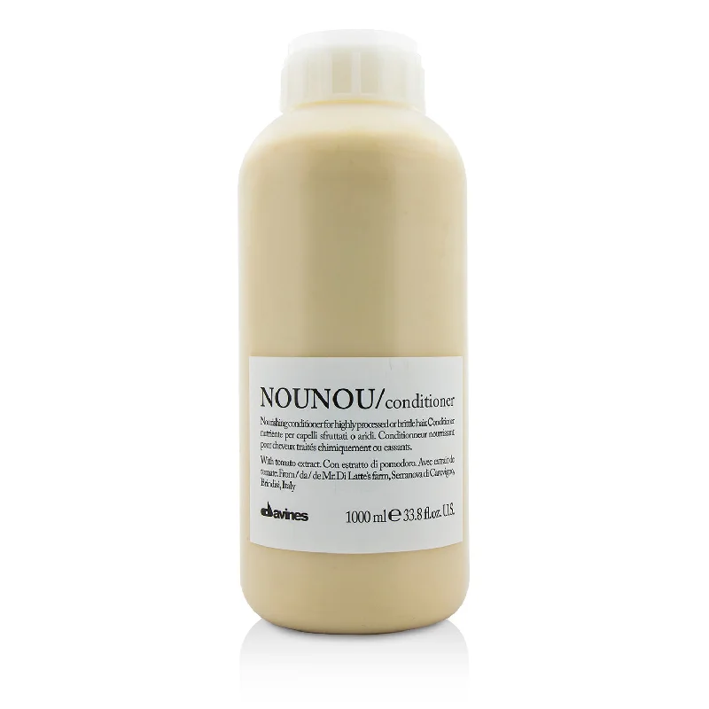 best natural oils for hair shine-Davines Nounou Nourishing Conditioner (For Highly Processed or Brittle Hair)  1000ml/33.8oz