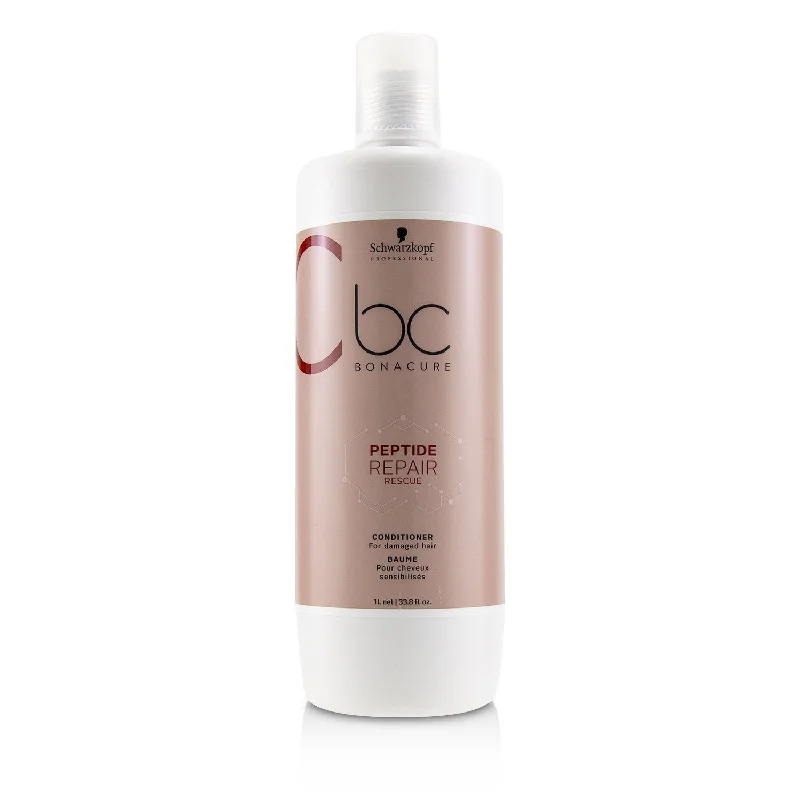 hair care routine for oily hair-Schwarzkopf BC Bonacure Peptide Repair Rescue Conditioner (For Damaged Hair)  1000ml/33.8oz