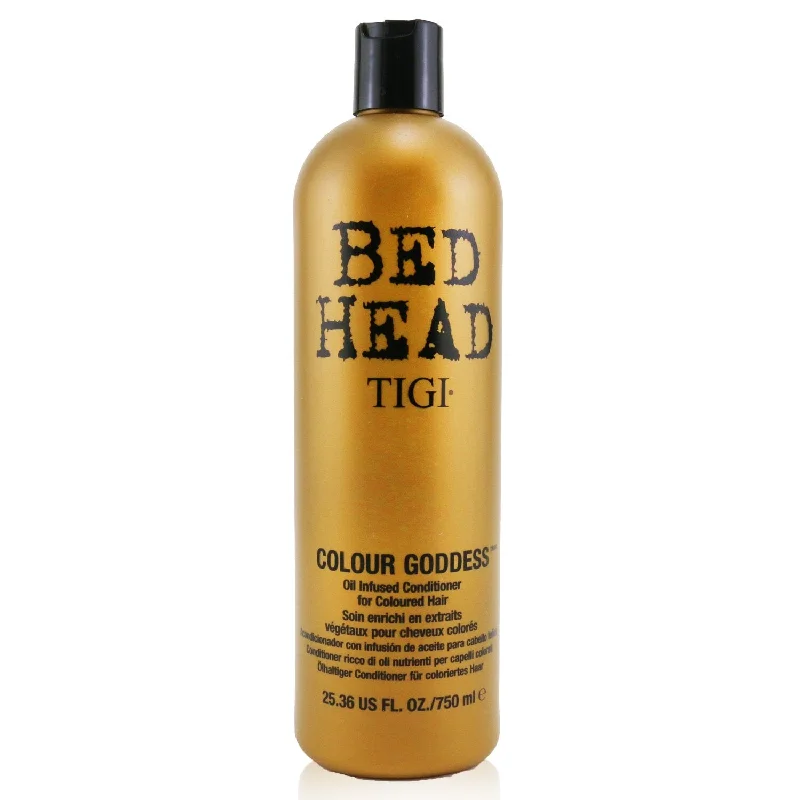 clarifying hair mask for oily hair-Tigi Bed Head Colour Goddess Oil Infused Conditioner - For Coloured Hair (Cap)  750ml/25.36oz