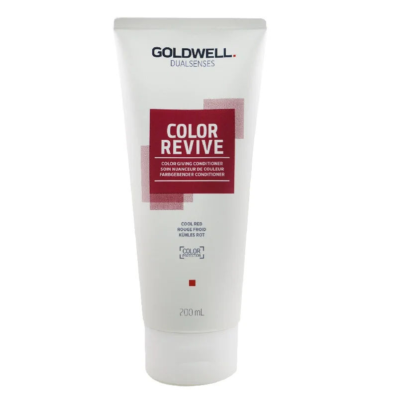 herbal hair care products for damaged hair-Goldwell Dual Senses Color Revive Color Giving Conditioner - # Cool Red (Box Slightly Damaged)  200ml/6.7oz