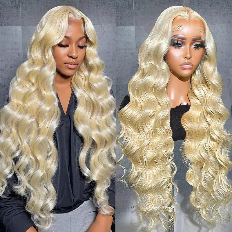 613 Blonde Body Wave Wig 13x4 Lace Front Remy Human Hair Wig  Brennas Hair