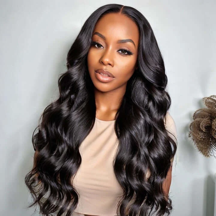 Brennas Body Wave 360 Lace Front Wigs Human Hair 180% Density Pre Plucked with Baby Hair