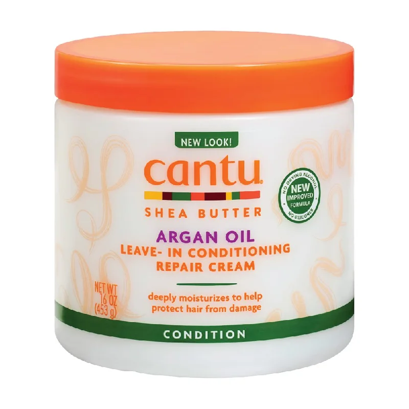 thickening hair products for fine hair-Cantu Argan Oil Leave-In Conditioning Repair Cream