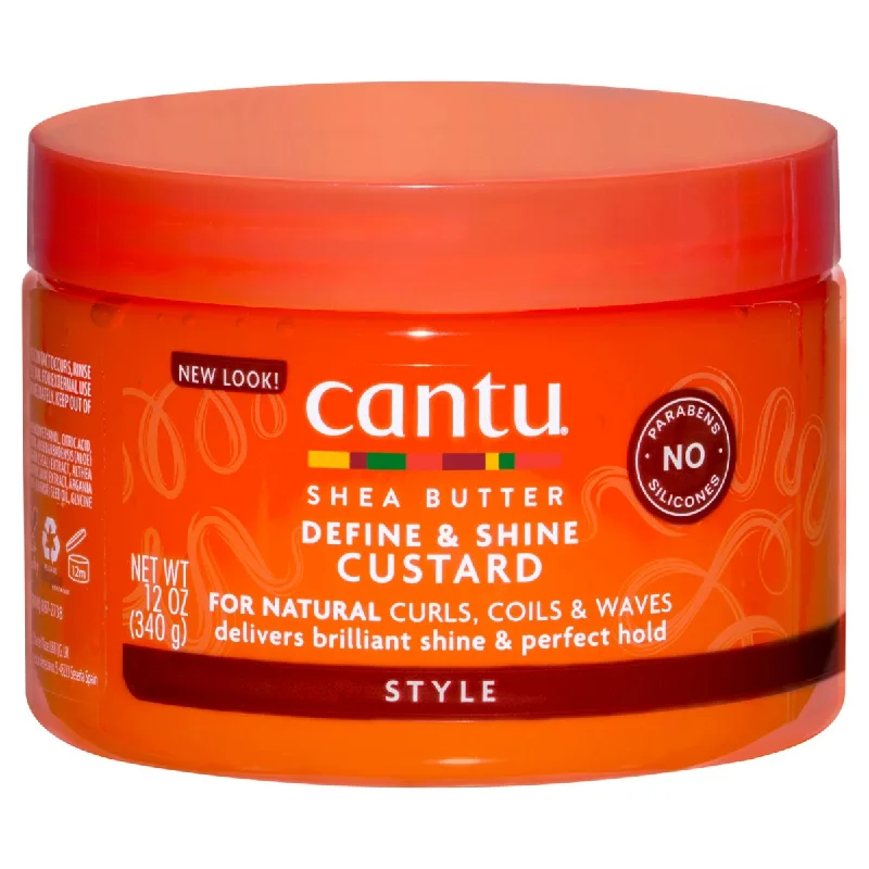 lightweight shampoo for oily hair-Cantu Define & Shine Custard