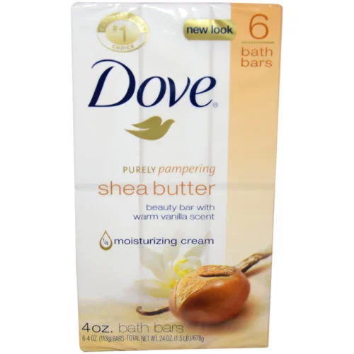 Dove Purely Pampering  Shea Butter Bauty Bar 4 oz  (6 Pack)