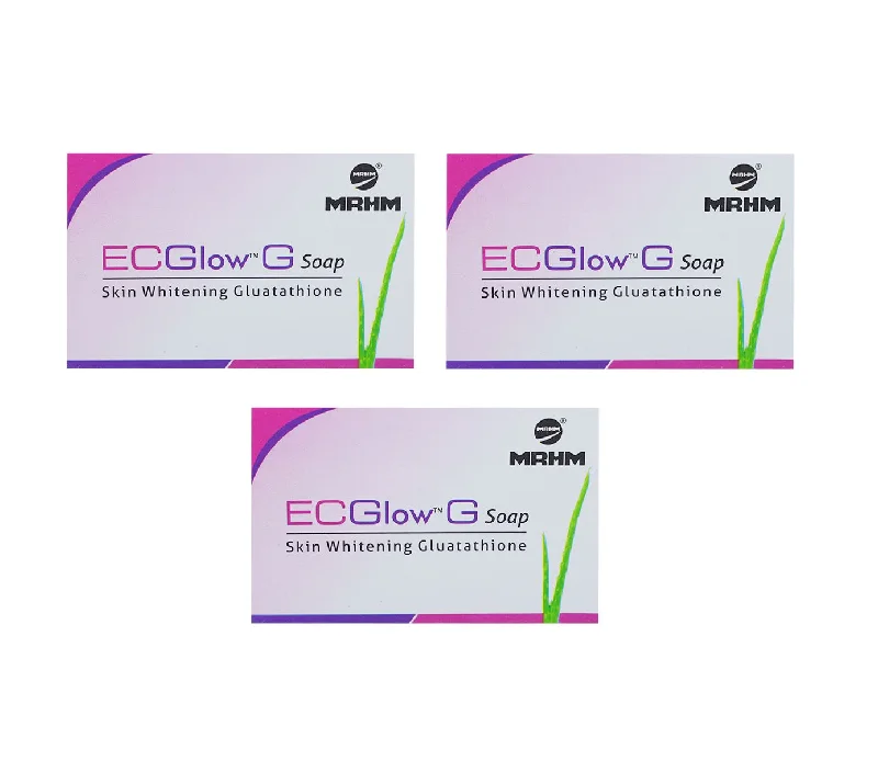 ECGLOW G SOAP, 75G PACK OF 3