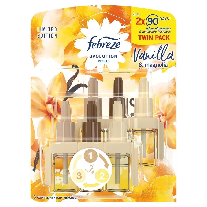 Febreze 3Volution Refill 20ml Twin Pack Vanilla and Magnolia