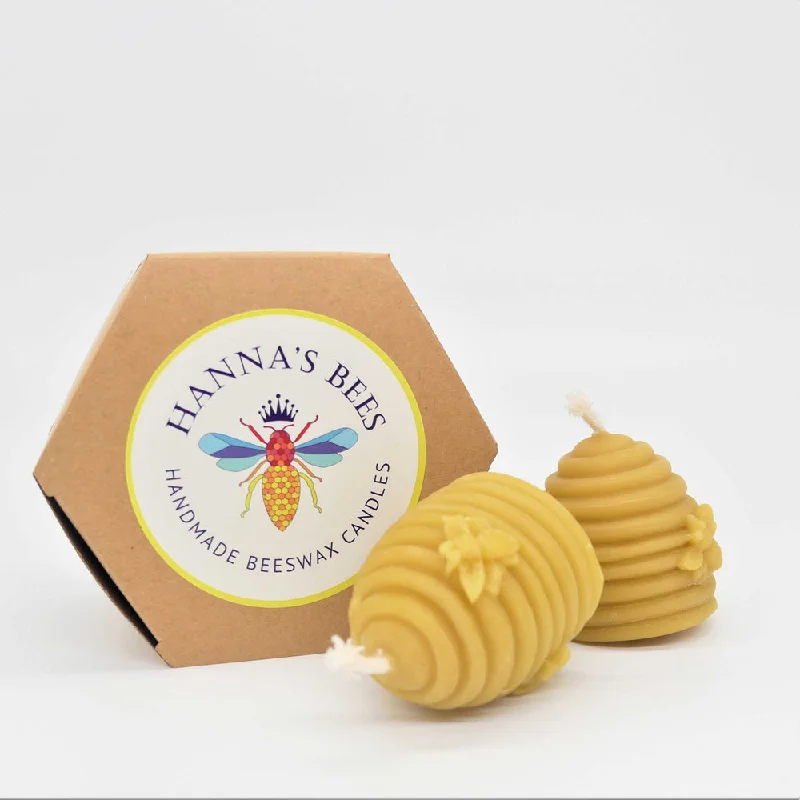 Hanna's Bees Beeswax Beehive Candles