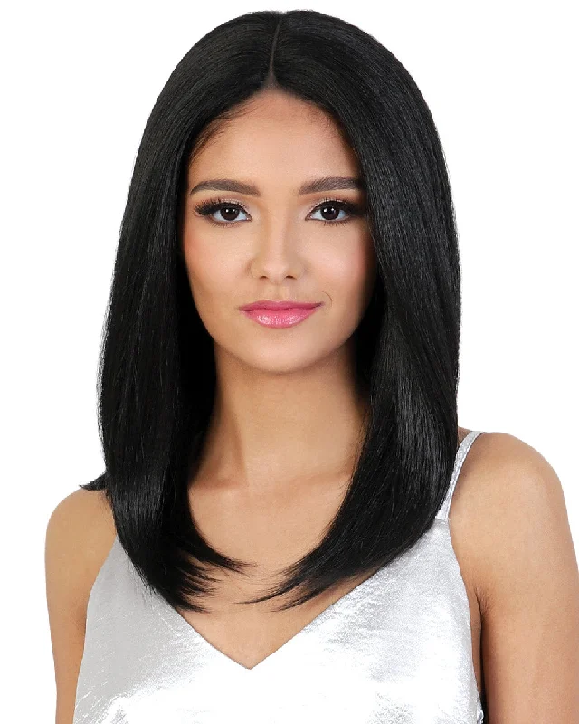 HBL Fancy | Lace Front & Lace Part Human Hair Blend Wig by Motown Tress