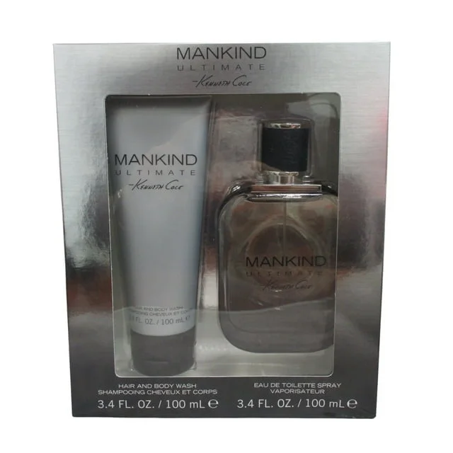 Kenneth Cole Mankind Ultimate Gift Set For Men 2 Pc 3.4oz EDT, 3.4oz Body Wash