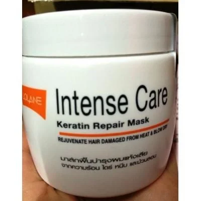 anti-hair fall treatment for women-Lolane Intense Care Keratin Repair Mask 200gm For Hair Damaged by Heat & Blow-Dry