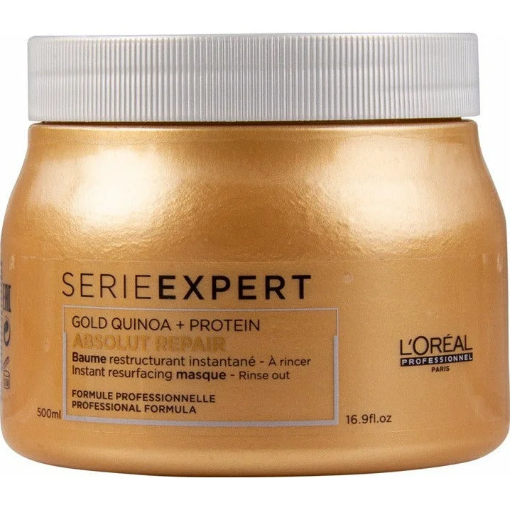 leave-in conditioner for fine hair-L'oreal Absolut Repair Gold Quinoa Instant Resurfacing Mask 16.9 oz