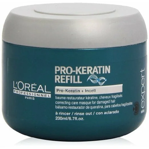 hair detangler for curly hair-L'oreal Pro Keratin Refill Correcting Care Masque 6.7 oz