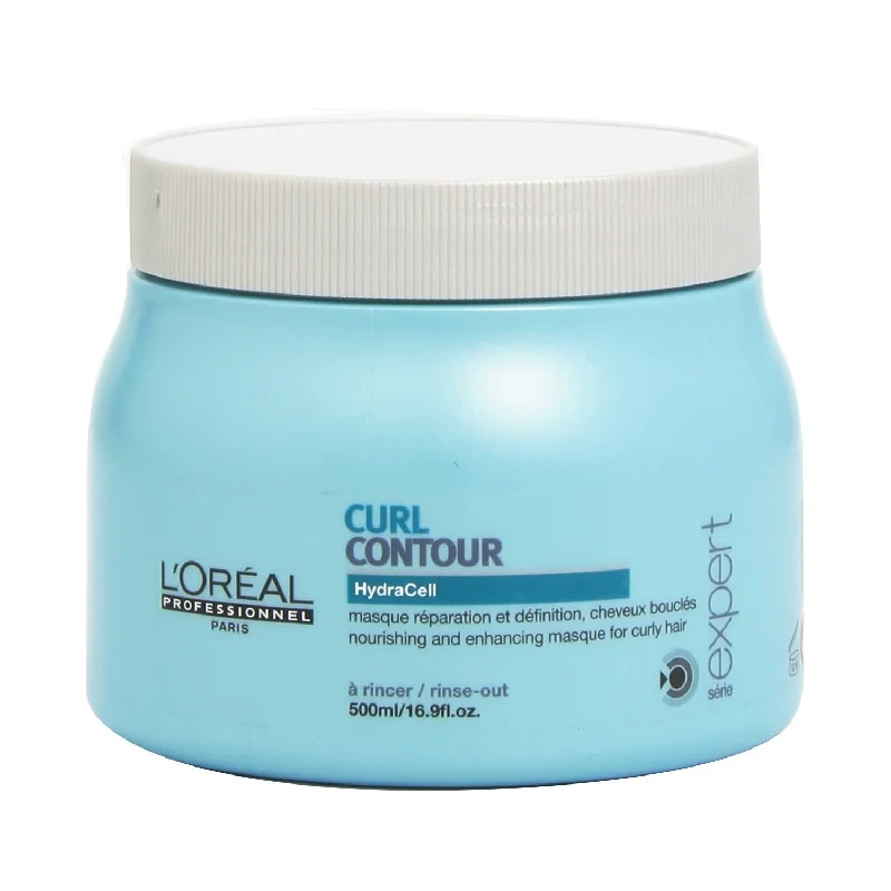 heat protection hair spray for curly hair-L'oreal Serie Expert Curl Contour Masque 16.9 oz.