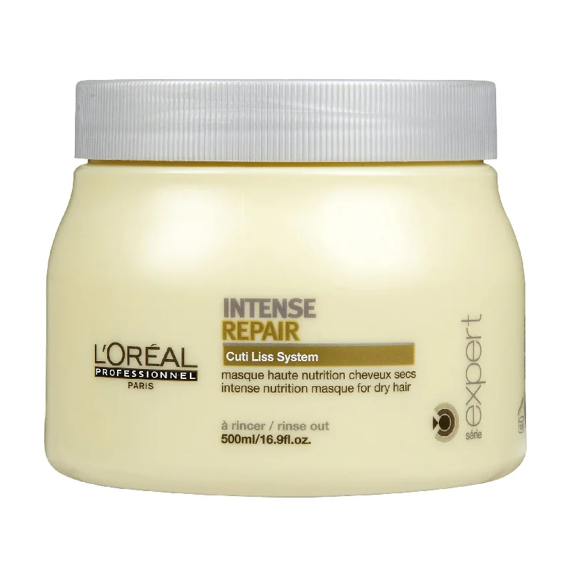 best hair masks for healthy scalp-L'oreal Serie Expert Cuti Liss Intense Repair Masque 16.9 oz.