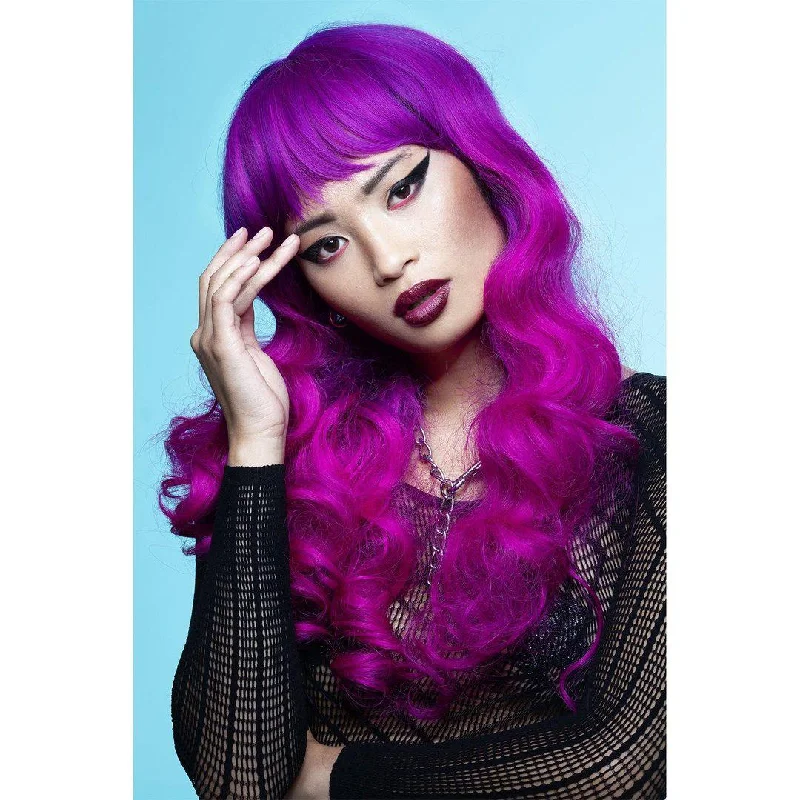 voluminous wigs for women with thick hair -Siren™ Wig - Fuchsia Passion™