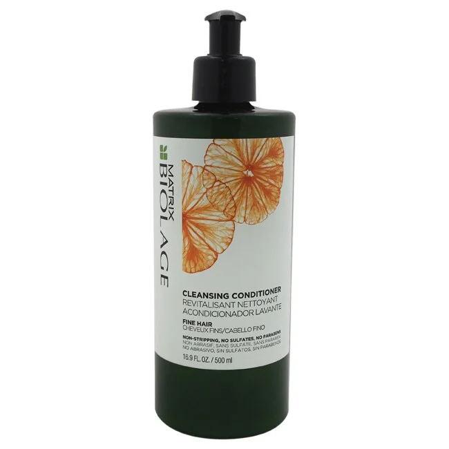 leave-in cream for frizzy hair-Matrix Biolage Cleansing Conditioner for Fine Hair 16.9 oz