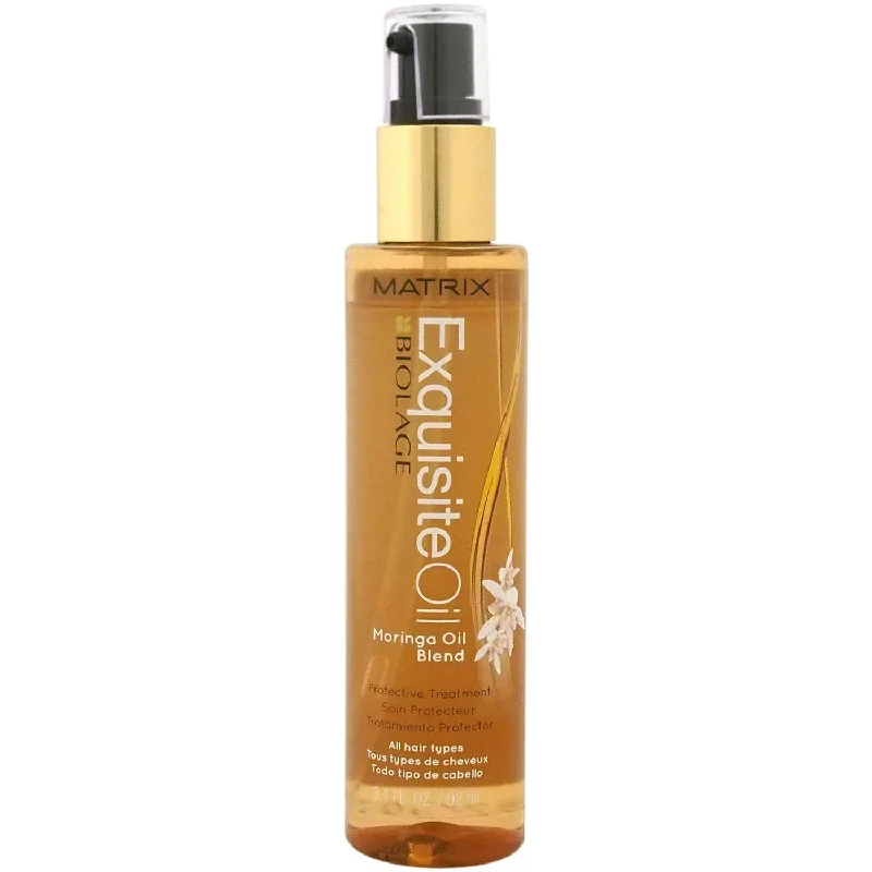 leave-in conditioner for moisture boost-Matrix Biolage Exquisite Oil Moringa Oil Blend Treatment 3.1 oz