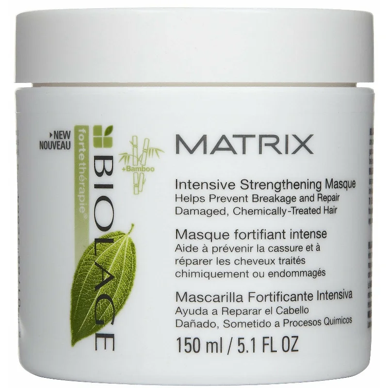 moisturizing conditioner for curly ends-Matrix Biolage Fortetherapie Intensive Strengthening Masque 5.1 oz