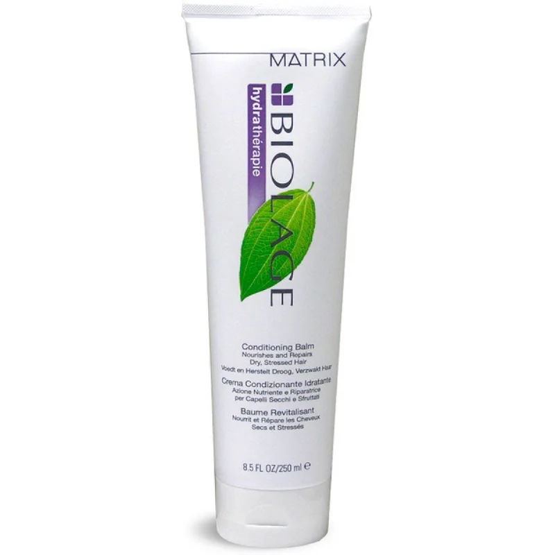 daily hair care routine for shiny hair-Matrix Biolage Hydratherapie Conditioning Balm 8.5 OZ