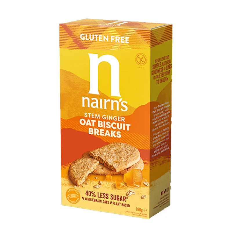 Nairn's Stem Ginger Oat Biscuit Breaks