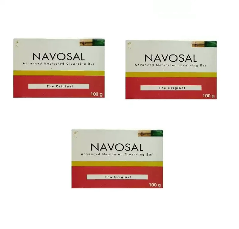 Navosal Advanced Medicated Cleansing BAR  100GM, PACK OF 3