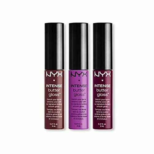 NYX Butter Gloss Cream Lip Gloss Set of 3  Choose Color