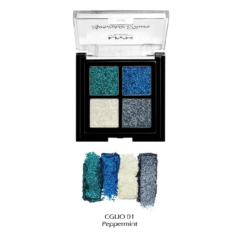 NYX Cream Glitter Pallete Sprinkle Town Four Shade Pallete - Choose Color GGLI