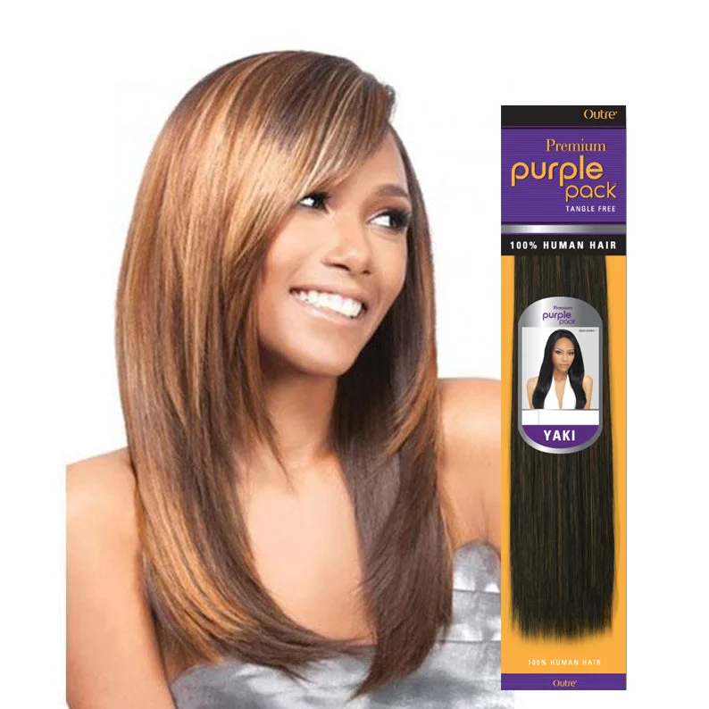 OUTRE PURPLE PACK 100% Human Hair Yaki [14" / 16" / 18"]