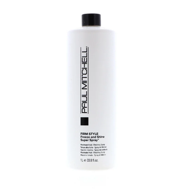 lightweight conditioner for fine hair-Paul Mitchell Freeze and Shine Super Spray 33.8 oz