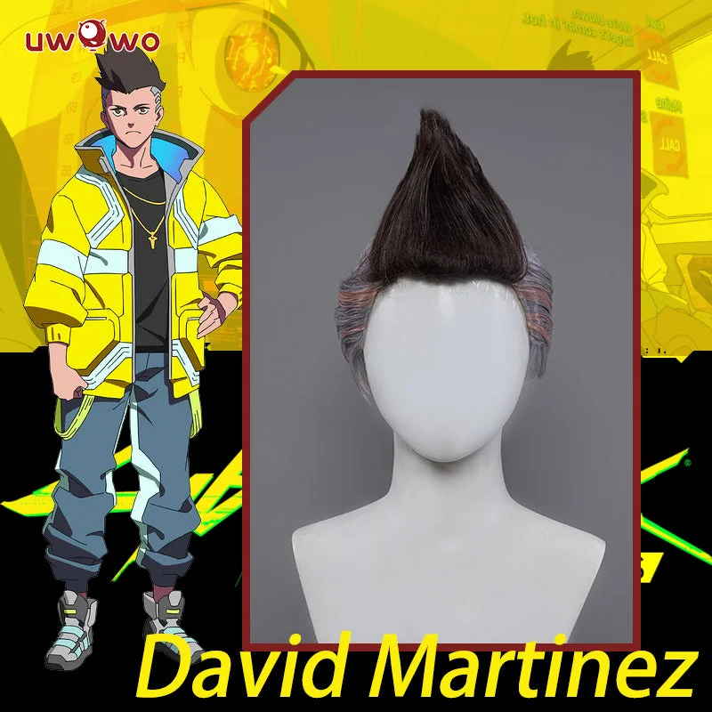 luxurious wigs for special events -Uwowo Anime Cyberpunk: Edgerunners Cosplay David Cosplay Wig Short Hair