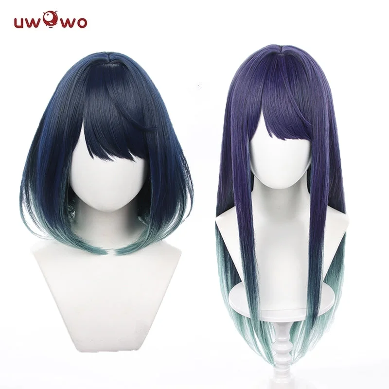 premium synthetic wigs for professional use -Uwowo Anime Oshi no Ko Akane Kurokawa Cosplay Wig Long/ Short Hair